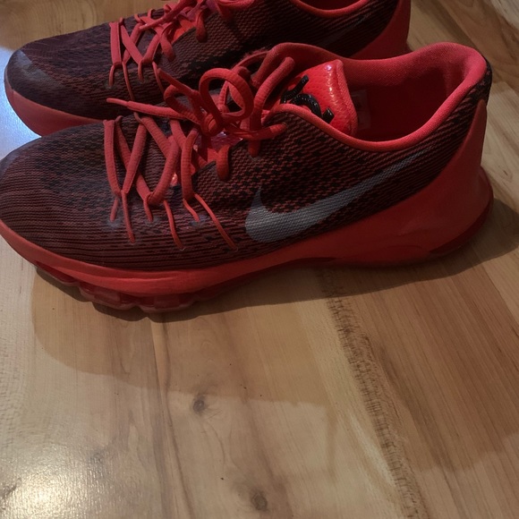 Nike KD 8 Shoes Orange/ Black Size 7 - Picture 1 of 2